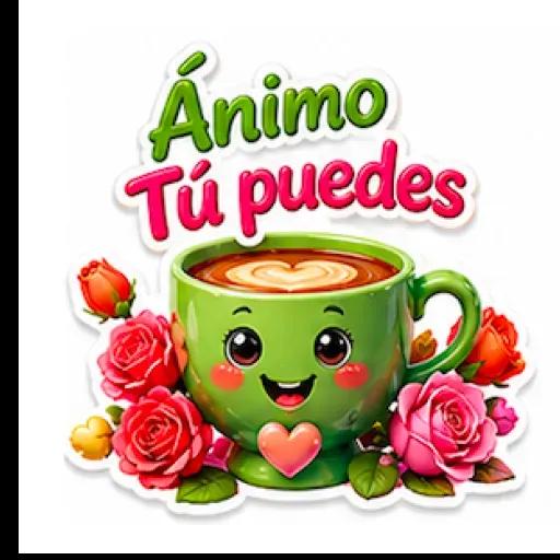 Pegatinas de buenos días