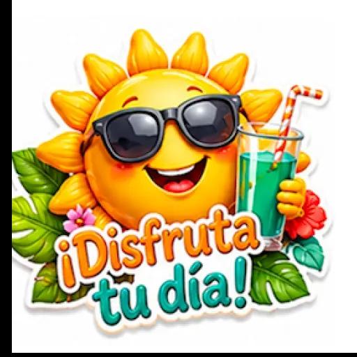 Pegatinas de buenos días
