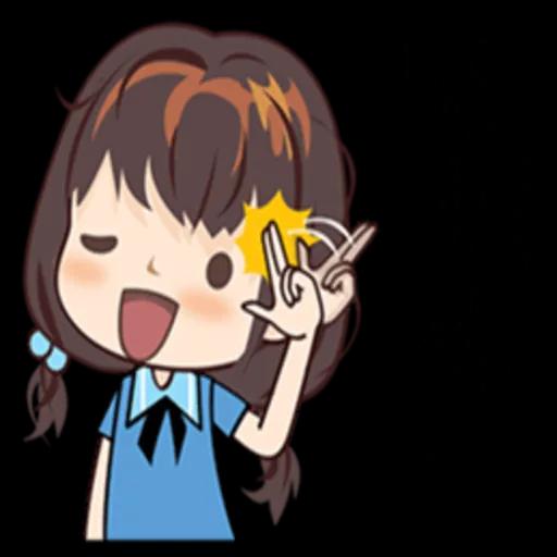 藍衣領結女孩 no.1