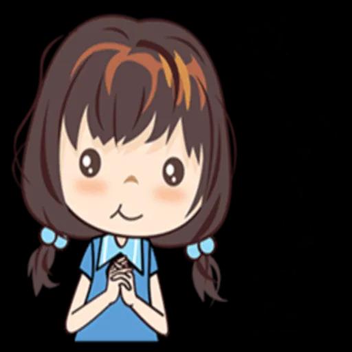 藍衣領結女孩 no.2