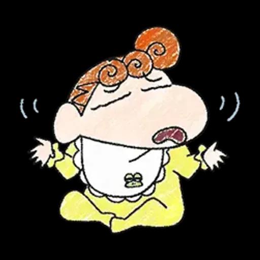 【中文】蠟筆風小新溫馨貼圖♪