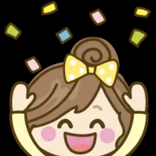 自然系女孩文字表情貼♡【超方便】 @kal_pc