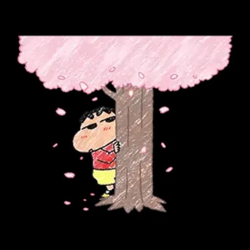 【中文】蠟筆風小新溫馨貼圖♪