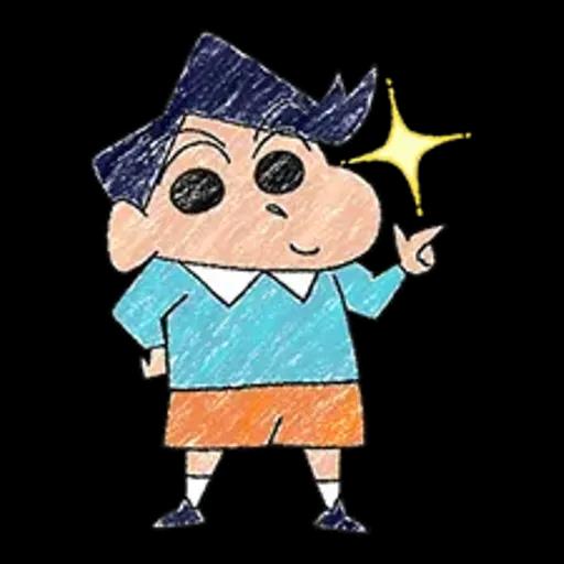 【中文】蠟筆風小新溫馨貼圖♪