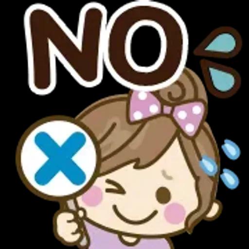 自然系女孩文字表情貼♡【超方便】 @kal_pc