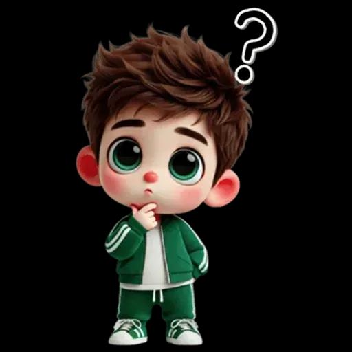 เด็กชาย : ชุดสีเขียว (ใหญ่)