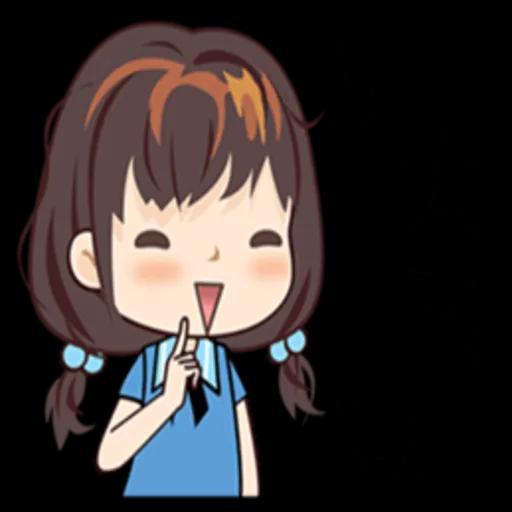 藍衣領結女孩 no.1