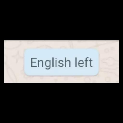 English left