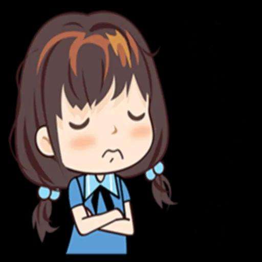 藍衣領結女孩 no.1