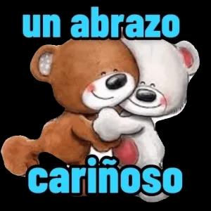 un abrazo cariñoso - getsticker.com