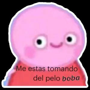 Me estas tomando del pelo boba - getsticker.com