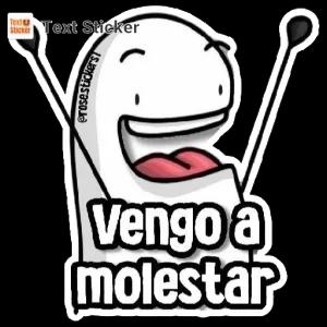 Vengo a molestar - getsticker.com