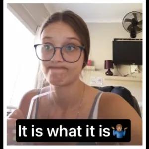 It is what it is 🤷 - getsticker.com