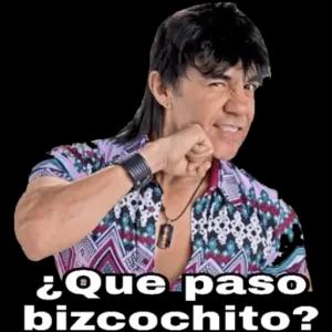 ¿Qué paso bizcochito? - getsticker.com