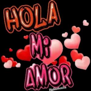 HOLA Mi AMOR - getsticker.com