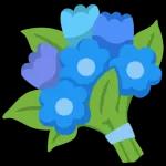 💐 is a flower bouquet.