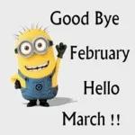 bye February hello March 2