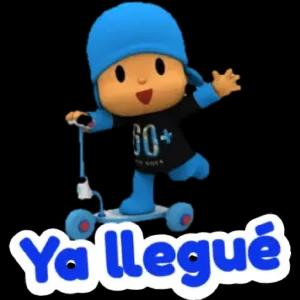 Ya llegué - getsticker.com