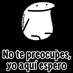 @paraguayita 01 No te preocupes, yo aquí espero - getsticker.com