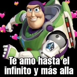 Te amo hasta el infinito y mas alla - getsticker.com