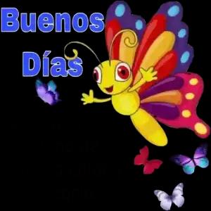 Buenos Días Que tu día sea lleno de mucho color y alegría.  - getsticker.com