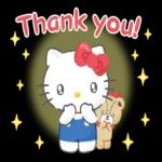 Hello Kitty Pop-Up Greeting Stickers