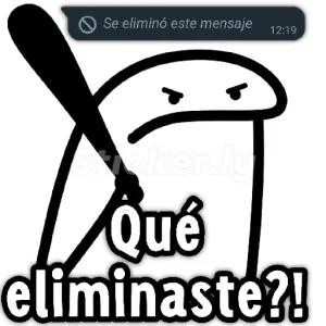 Qué eliminaste? - getsticker.com
