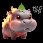 หมูดุ้งฮิปโปตัวกลมใบไม้