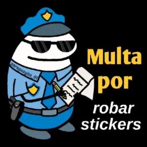 Multa por robar stickers - getsticker.com
