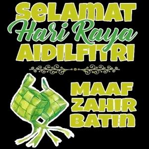 SELAMAT Hari Raya AIDILFITRI  MAAF ZAHIR BATIN - getsticker.com