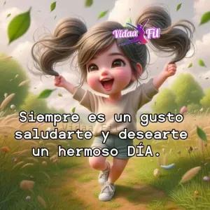 Siempre es un gusto saludarte y desearte un hermoso DÍA. - getsticker.com