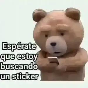 Espérate que estoy buscando un sticker - getsticker.com