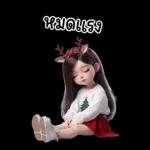 สาวกวางเรนเดียร์น่ารัก