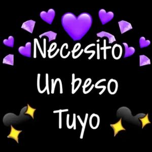 Necesito Un beso Tuyo  - getsticker.com