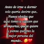 Que hoy todo te salga bonito porque te lo mereces