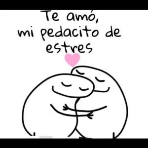 Te amó, mi pedacito de estres - getsticker.com