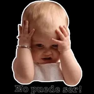 No puede ser! - getsticker.com