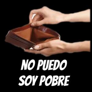 NO PUEDO SOY POBRE - getsticker.com
