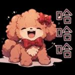 紅色玩具貴賓犬