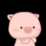 Stickers de cerdo animado