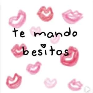 te mando besitos - getsticker.com