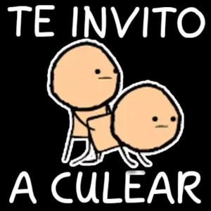 TE INVITO A CULEAR  - getsticker.com