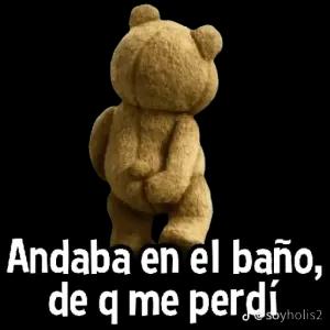 Andaba en el baño, de q me perdí. - getsticker.com