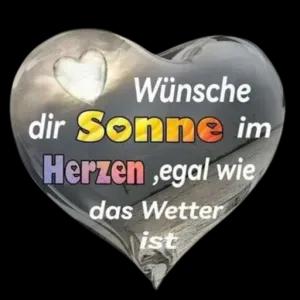 Wünsche dir Sonne im Herzen ,egal wie das Wetter ist - getsticker.com