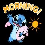 Stitch (Happy Respect Text)