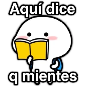 Aquí dice q mientes - getsticker.com