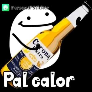 Personal Sticker Corona xtra We GERE NCIS-BER LA CERVEZ MAS FINA MEXICO, D.F. CERVECERIA MODELO, S REG. S.S.A. N 741 Pal calor - getsticker.com