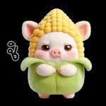 หมูน้อยข้าวโพดน่ารัก <3