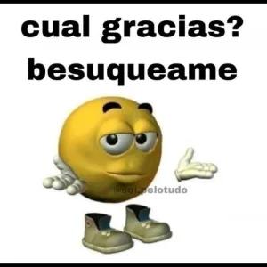 cual gracias? besuqueame - getsticker.com