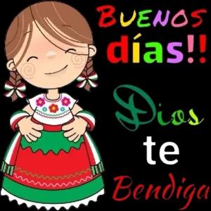 BUENOS días!! Dios te Bendiga - getsticker.com